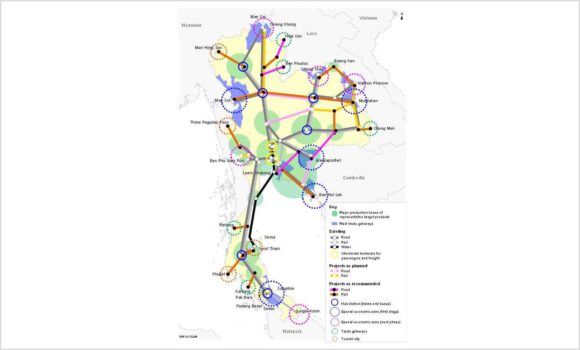 Project: The Study of Efficiency Enhancement of the Multimodal Freight Transport System Interconnecting Thailand’s Major Production Bases (2014)